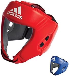 adidas Unisex's AIBA Approved Boxing Head Guard, Red, Large