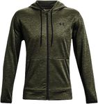Under Armour Men's Armour Fleece Full Zip Hoodie, Marine Od Green / / Black (390), Large