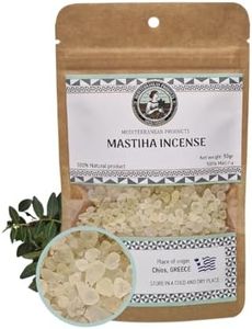 Mastiha Incense Resin Tears – Pure Mastika Tree Resin for Incense Burners | Frankincense Resin from Chios for Aromatherapy, Meditation, Relaxation, and Spiritual Cleansing | Premium Home Fragrance