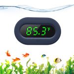 PAIZOO Aquarium Thermometer Digital, LED Display Fish Tank Thermometer Stick On Highly Accurate to ±0.9℉, Wireless Temperature Measurement for Fish, Betta, Aquatic, Replaceable Battery