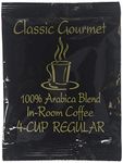 Classic Gourmet Regular 4 Cup Coffee Filterpack for Hotels and Motels- Case of 200