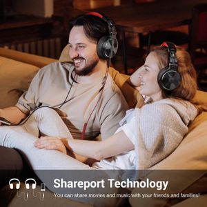 OneOdio Wired Over Ear Headphones – Red