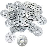 ESINO 100 Pieces Tile Backer Board Washers, Easy Fix Washers, 35mm Diameter Alloy Steel Fixing Washers for Insulation Thermoboard Backer Boards