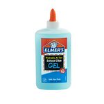 Elmer's Washable No-Run School Glue Gel, 7.625 oz Bottle, Blue (E363)