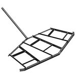 VEVOR Driveway Drag, 86.61" Width Tow Behind Drag Harrow, Q235 Steel Driveway Grader with Adjustable Bars, Support up to 50 lbs, Driveway Tractor Harrow for ATVs, UTVs, Garden Lawn Tractors