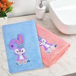 MAXOSHINE Microfiber Kids Bath Towels Quick Dry Super Absorbent Super Soft Bath Towel for Babies Toddler-Baby Towel for Boys and Girls (Blue/Pink, Pack of 2)