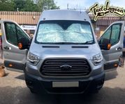 Ford Transit Thermal Window Screen Blinds for 2014+, Complete Privacy and Insulation Kit for Windshield, passenger and drivers Windows