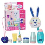 Baby born Bath Fun Set 834282 - 8 Accessories for Dolls up to 43cm - Includes Toothbrush, Wash Cloth, Bottles & More! - Suitable for Kids from 3+