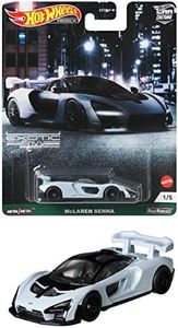 Hot Wheels Car Culture Circuit Legends McLaren Senna Vehicle for 3 Kids Years Old & Up, Premium Collection of Car Culture 1:64 Scale Vehicle