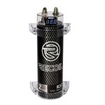 Recoil R2D 2.0 Farad Car Audio Energy Storage Reinforcement Capacitor with Red Digital Read-Out