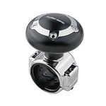 Large Steering Wheel Knob Spinners, Universal Vehicle Steering Wheel Spinners Ball Suicide Knob for Car, Trucks, Tractors, Boat Hypersonic (Black)