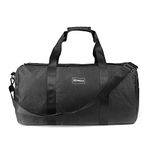 FIREDOG Smell Proof Duffle Bag, Large Smell Proof Bag for Travel Storage, Classic Black, with Lock