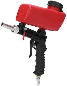 Portable Sand Blaster Gun Kit, 700ML Tank 90Psi Adjustable Handheld Sand Blasting Spray Gun 1/4 Inch Inlet Connector 7.0Cfm Gas Consumption Sand Blasters with Large Capacity Material Pot