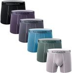 YuKaiChen Men's Pouch Underwear Performance No Ride Up Boxer Briefs, 6-pack01(x05), X-Large