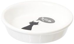 Trixie Ceramic Bowl for Cats, 0.25 Litre,White