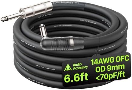 AA AUDIO ACCESSORY 14 AWG 1/4 Speaker Cable 6.6ft, Unshielded 2-Conductor