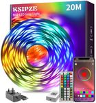 KSIPZE 20m Led Strip Lights RGB Mus