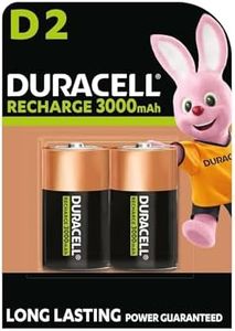 Duracell Recharge Ultra Piles Rechargeables type D 3000 mAh, Lot de 2 piles