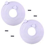 LitaElek 2pcs 5m/ 16.4ft RGBW LED Strip Extension Cable 5 Pin RGBW LED Tape Extension Cord LED Strip Connector LED Ribbon Extender LED Controller Connector for SMD 5050 RGBW LED Strip, White