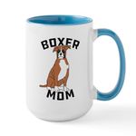 CafePress Boxer Mom 15 oz (444 ml) Ceramic Coffee Mug