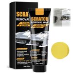 Car Scratch Remover, T-Cut Car Paint Scratch Repair Kit for Deep Scratches & Swirl Marks, Professional CarScratch Removal Wax with Sponge & Cloth, Universal Auto Polish for All Vehicles - 60ml