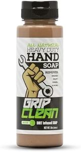 Grip Clean - Degreaser Hand Cleaner for Auto Mechanics - Dirt-Infused Liquid Hand Soap Absorbs Grease, Oil, & Odors. Natural Heavy Duty Pumice Soap with Moisturizing Ingredients. Lime Scented