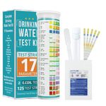 HASTHIP®125-Count Water Testing Strips, 17 in 1 Water Qulity Test Strips for Swimming Pool Aquarium Test Strips Freshwater Saltwater Test Strips for Total Alkali Cyanuric Acid Residual Chlorine, More