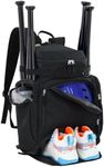 Goloni Baseball Backpack - Adult Baseball Bag for T-Ball & Softball Gear, Bat & Glove Holder, Spacious Compartment for Helmet & Accessories, Separate Shoe Compartment, Fence Hook