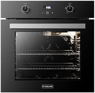 GASLAND 24 Inch Gas Wall Oven, ETL Certified Built-in Natural Gas Oven with Convection, Rotisserie, Bake & Broil, Digital Timer, 120V Plug, Easy Clean Single Wall Oven Black