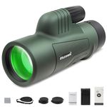 Astromania 10X42 BAK4 High Power Prism Monoculars, Waterproof, Compact Handheld Monoscope for Bird Watching, Wildlife Scenery, Traveling Gifts for Men