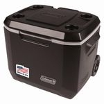 Coleman Xtreme 5 Day Wheeled Cooler - 50 Quart Keeps Ice Up to 5 Days, Black