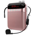 Portable Rechargeable Mini Voice Amplifier with Wired Microphone Headset & Waistband, Personal Voice Amplifier for Teachers, Presentation, Tour Guides, Meeting, Coaches,Classroom