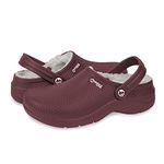 Lakeland Active Women's Fleece-Lined Dockray Clogs - Plum - 6 UK