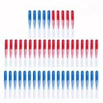 OFKPO 50 PCS Soft Interdental Brush Oral Dental Hygiene Brush with Cleaning Cover - Tooth Cleaning Tool