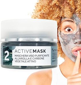 SCIENZE ESTETICHE Maschera Punti Neri Rimozione - Maschera Argilla Viso - Pulizia Punti Neri - Idratante Purificante Pelle Grassa, Made in Italy, Maschera Viso Uomo Donna - 50 ml