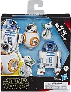 Hasbro Star Wars Galaxy of Adventures R2-D2, BB-8, D-O Lot de 3 figurines droïdes à l'échelle de 12,7 cm avec fonctionnalités d'action amusantes