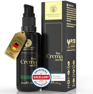 Crema per il contorno occhi • 50 ml + Acido ialuronico 100% • Vegan e Biologica • Crema Borse e Occhiaie • Riduce Visibilmente Gonfiori e Occhiaie - Antirughe e AntietàProdotta in modo sostenibile