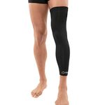 Copper Compression Full Leg Sleeve - Guaranteed Highest Copper Sleeves & Pants. Single Leg Pant/Tights Fit for Men and Women. Copper Knee Brace/Thigh/Calf Support Socks. Basketball Arthritis (Medium)