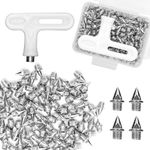 100pcs 1/4 Inch Track Spikes, Carbo