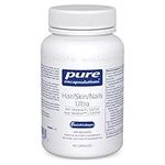 Pure Encapsulations - Hair/Skin/Nails Ultra - Hypoallergenic Supplement Supports Skin Elasticity, Hydration, Hair, and Nails* - 60 Vegetable Capsules