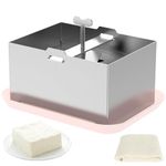 Tofu Press Stainless Steel Tofu Maker Press Mold Kit with Tofu Presser Towel & Drip Tray Tofu Maker for Quick Water Removal in 10-30 Min Drain, Versatile for Paneer Maker & Cheese Press