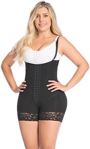 DELIÉ by Fajas DPrada Fajas Colombianas Post Surgery Compression Garment Girdle Strapless, Black, 2X-Large