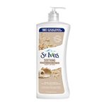 ST. Ives Soothing Hand and Body Lotion Moisturiser for Dry Skin Oatmeal and Shea Butter Made with 100 Percent Natural Moisturisers 21 oz, 621ml