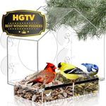 Clear Bird Feeders for Window Viewi