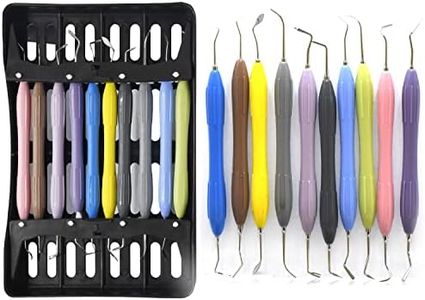 AAProTools Dental Composite Filling Instruments Silicone Handle Double Ended with Cassette 10 Pcs