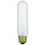 Sunlite 25T10/FR/CD1 Incandescent 25-Watt, Medium Based, T10 Tubular Bulb, Frost