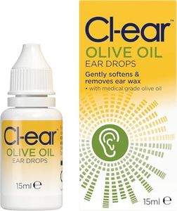 Cl-ear Olivenöl Ohrentropfen Ohrenschmalz Entfernung Easy Squeeze Tropfer für gezielte Anwendung Eine natürliche und sanfte Methode zur Behandlung von Problemohrenschmalz Reduziert den Bedarf an