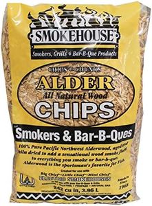 Smokehouse Products All Natural Flavored Wood Smoking Chips- Alder Brown, Medium