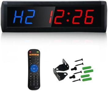 BXF SPORTS Programmable Gym Interval Timer, 13.3" LED Wall Workout Timer with Remote, Custom EMOM, Tabata, FGB, Count Up/Down and Stopwatch for Home Garage Gym