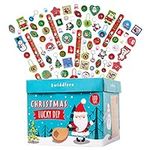 THE TWIDDLERS 100 Christmas Party Bag Fillers for Kids, Lucky Dip Box Pass the Parcel, Assorted Christmas Favours Fun Xmas Designs - Perfect for Playgroup, Nursery, School Classroom Rewards